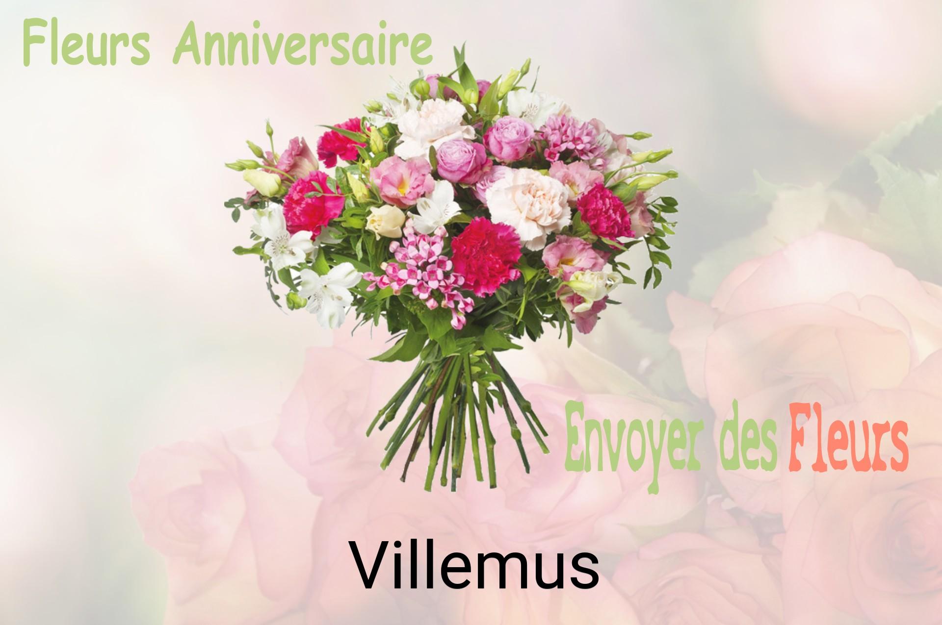 Bouquet de fleurs d’anniversaire livré à Villemus